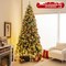 9 Ft Pre-Lit Christmas Tree Artificial Hinged Christmas Tree W/ 650 Warm-White Led Lights